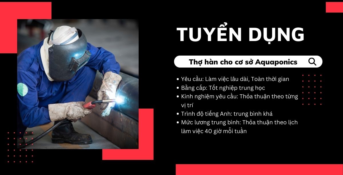 Welder for Aquaponics facility
